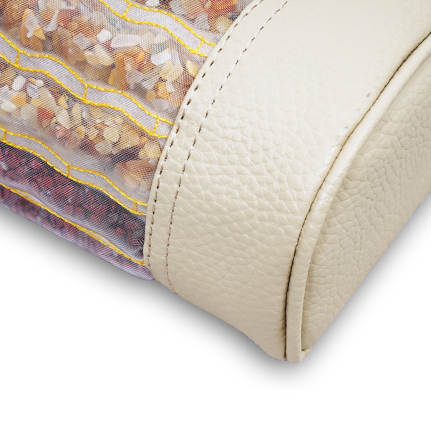 AFODI Rainbow Natural Latex Massage Pillow Far Infrared Negative Ion Amethyst Jade Gemstone Sleeping No Heated Therapy Pillow